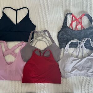 lululemon athletica Sports Bras - Navy, Gray, Pink, Red, mauve and lavender